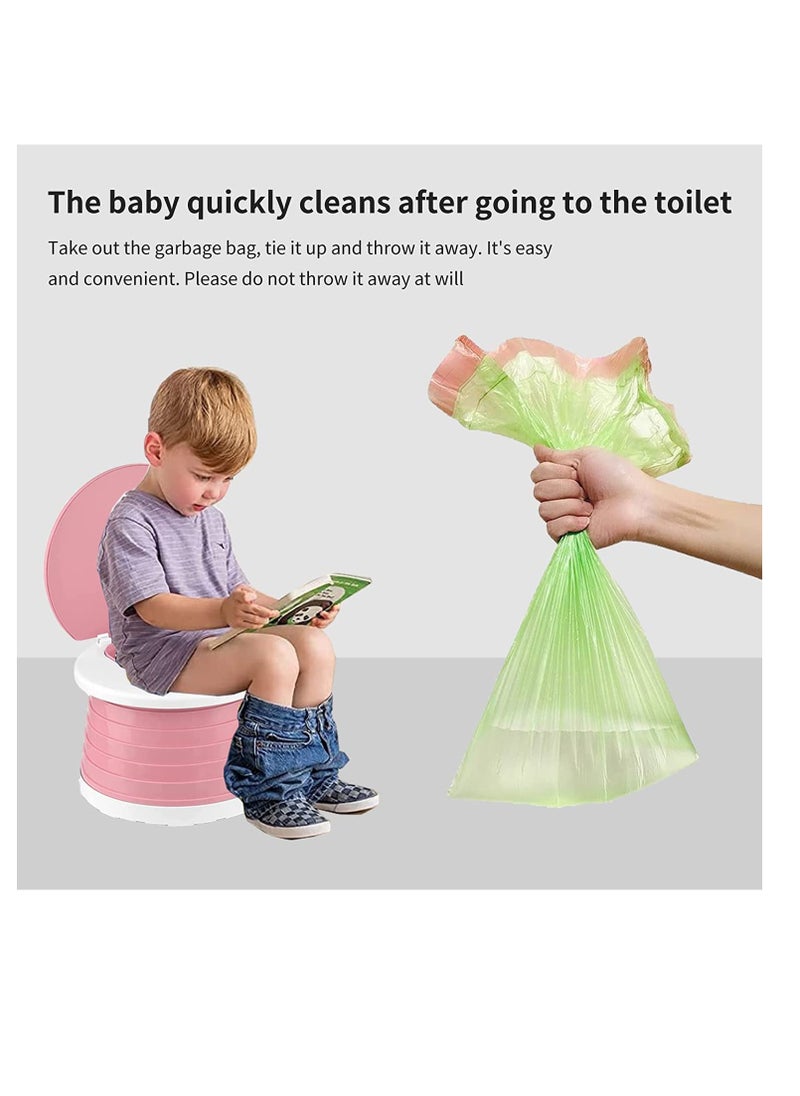 SYOSI With multifunctional bag portable potty，travel potty seat for toddler，foldable potty seat for toddler travel，Toddlers Training Toilet Seat Emergency Toilet for Car, Camping, Outdoor, indoor  - Image 4
