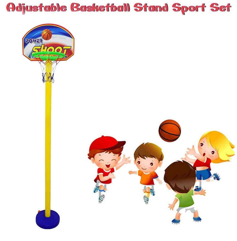 Synlark Adjustable Basket Ball Kit with Hanging Board Stand for Kids Play Toy and Return Birthday Gift Item Multi Color Pack of 1 - Image 5