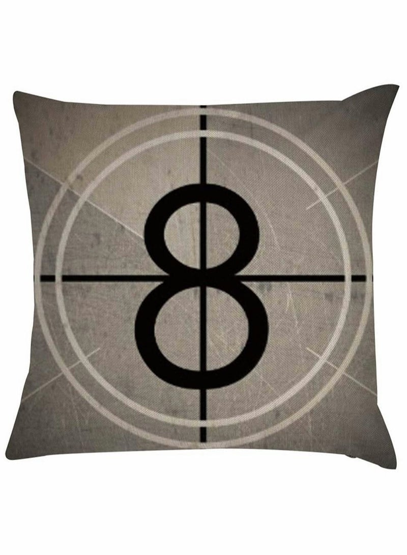 Captaintech 4 Pcs Cinema Popcorn Pillow Case Movies Playing Board Sofa Waist Throw Cushion Cover Home Decor (45x45 cm) - Image 3