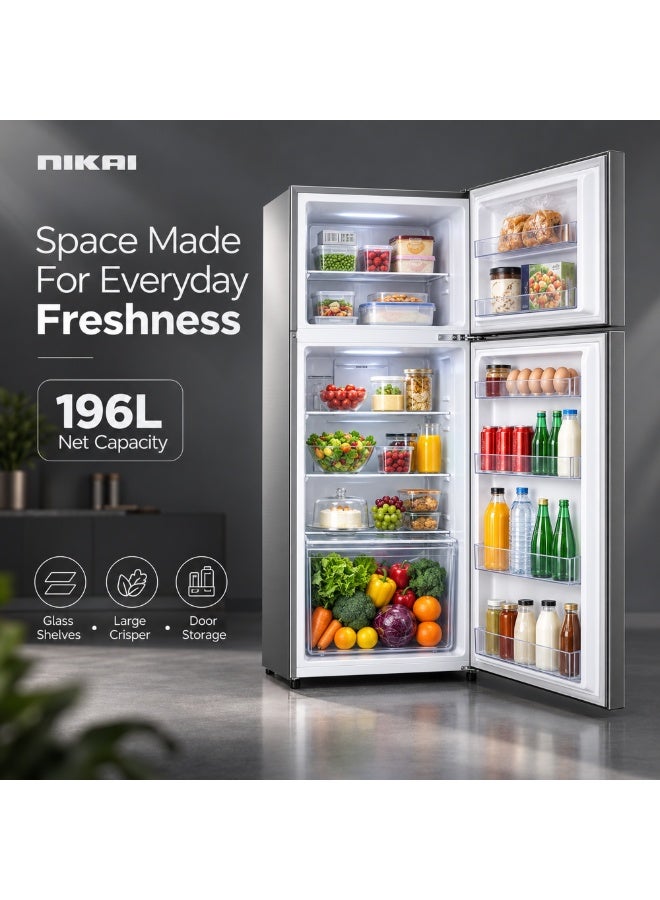 نيكاي ثلاجة غير صقيع بالكامل NRF250F23SS من الفولاذ المقاوم للصدأ 197 L NRF250F23SS / NRF250F23 - Image 4