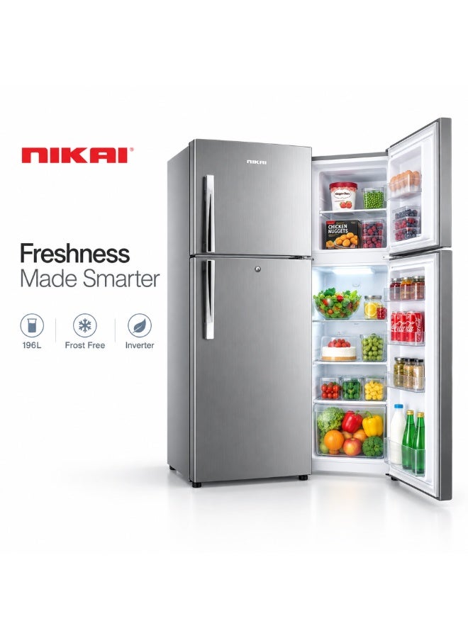 نيكاي ثلاجة غير صقيع بالكامل NRF250F23SS من الفولاذ المقاوم للصدأ 197 L NRF250F23SS / NRF250F23 - Image 1