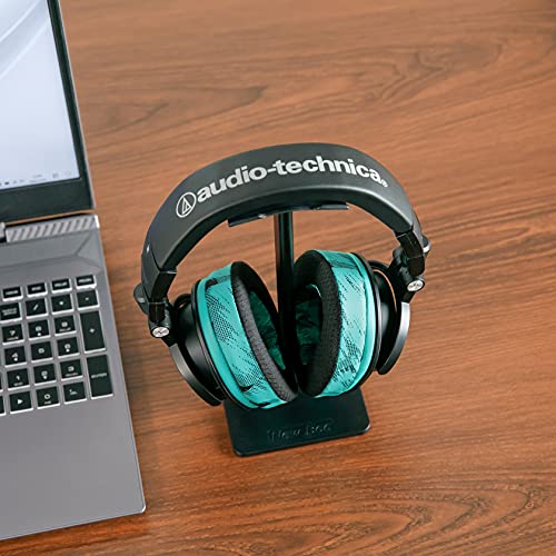 WC Freeze Hybrid Fabric Cooling Gel Replacement Earpads - Compatible with HyperX Cloud, Steelseries Arctis, ATH M50X, Turtle Beach Stealth & More - Comfortable & Cooler for Longer | (Speedracer Cyan) - Image 3
