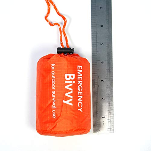 GOGOOD 4 Pack Emergency Bag Survival Bivvy Sack with Whistles, Lightweight Portable Emergency Supplies for Outdoor Camping Hiking Keep Warm After Earthquakes, Hurricanes Disasters - Image 5