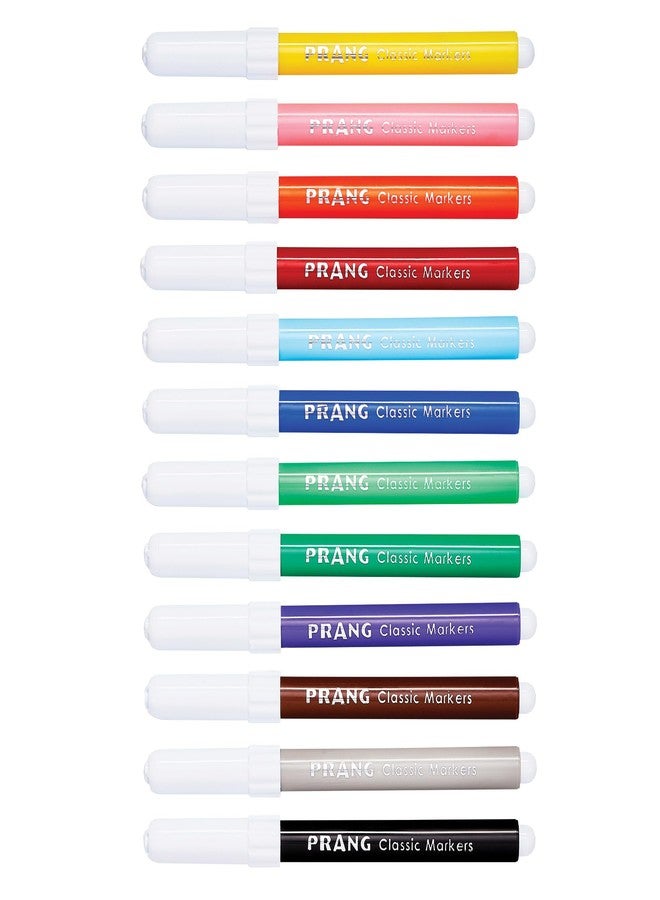 Prang Classic Art Markers, Bullet Tip, Assorted Colors, 12 Count - Image 3