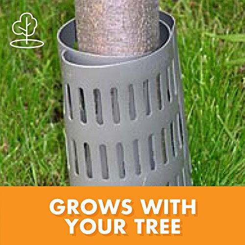 EasyFlex Plastic Tree Trunk Protectors, 12 Count, Grey - Image 3