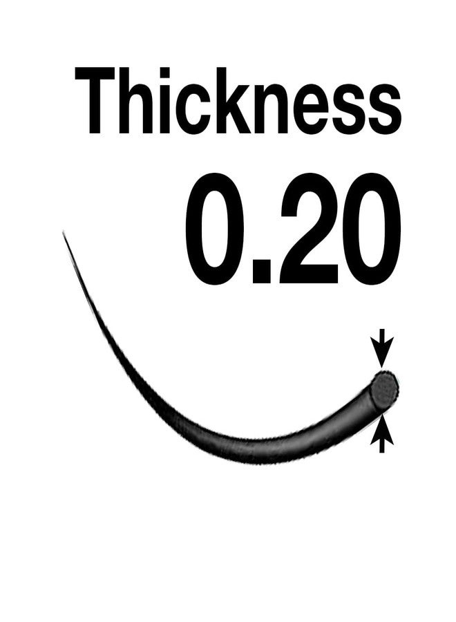 EMILYSTORES Eyelash Extensions 0.20mm Thickness D Curl Length 8-14mm Individual Eye Lashes Mixed Sizes For Lash Extension (0.20,D,Mixed 8-14mm) - Image 2