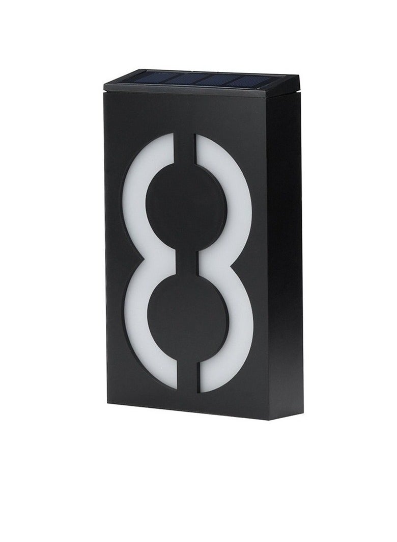 Bluejw Solar Outdoor Rainproof Digital House Number LED Light  - Image 1