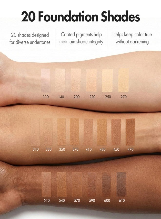 ELROEL Blanc Cover Skin Foundation - K-Beauty Skincare Liquid Foundation Makeup with Panax Ginseng, Niacinamide & Collagen - Lightweight, Buildable 24HR Hydrating Wear 1.01 Fl Oz (#250) - Image 3