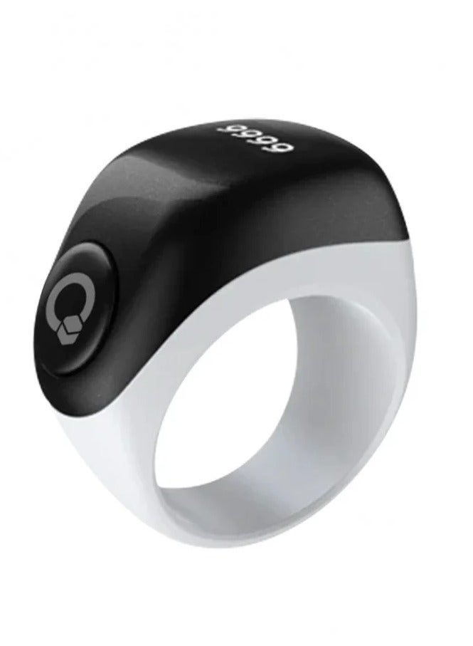 iQIBLA Smart Tasbih Ring, Adjustable Tasbih Counter Ring in 3 Sizes (18/20/22/mm) White Color  - Image 2