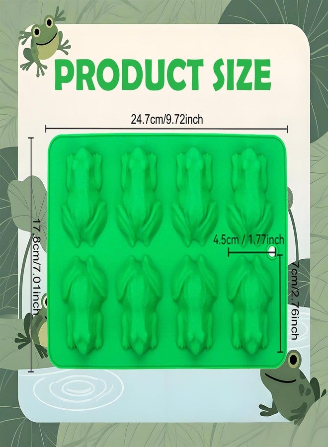 RED-SHYN Green Frog Silicone Mold 3D Chocolate Frog Baking Mold for Christmas Party Birthday Desserts Candy Cake Decor (1) - Image 2