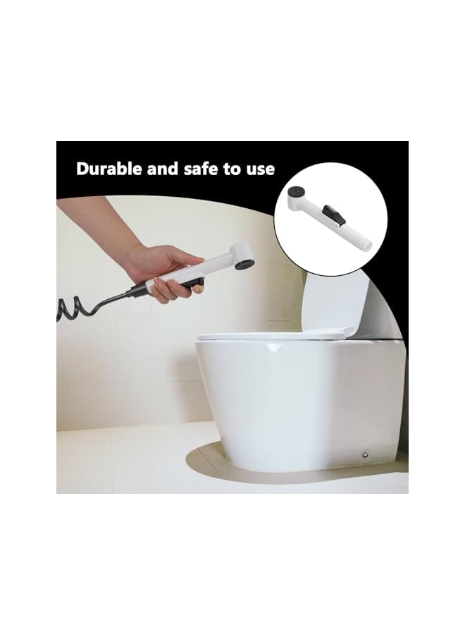 The Bros Handheld Purifying Basin Sprayer Adapter Sprayer Set with Leak Proof Hose Bathroom Toilet Attachment Set for Toilet Bathroom Bathroom Family Pet (Combination 5) - Image 4