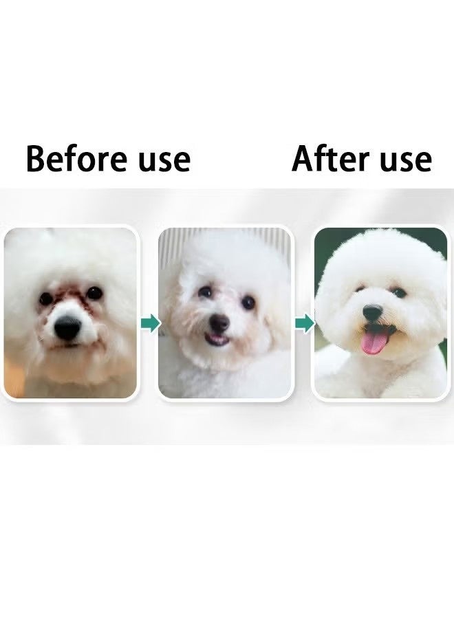 130 Pieces Pet wet wipes made of gentle cotton to clean eyes,ears and nose from tears,crusts and dirt on the eyes of cats and dogs,box containing - Image 5