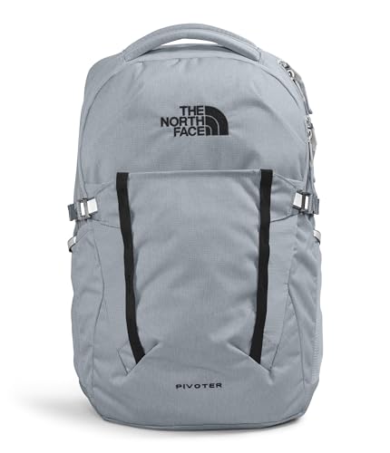 THE NORTH FACE حقيبة ظهر لابتوب يومية من ذا نورث فيس - NPF، رمادي داكن/أسود TNF - NPF، مقاس واحد - Image 1
