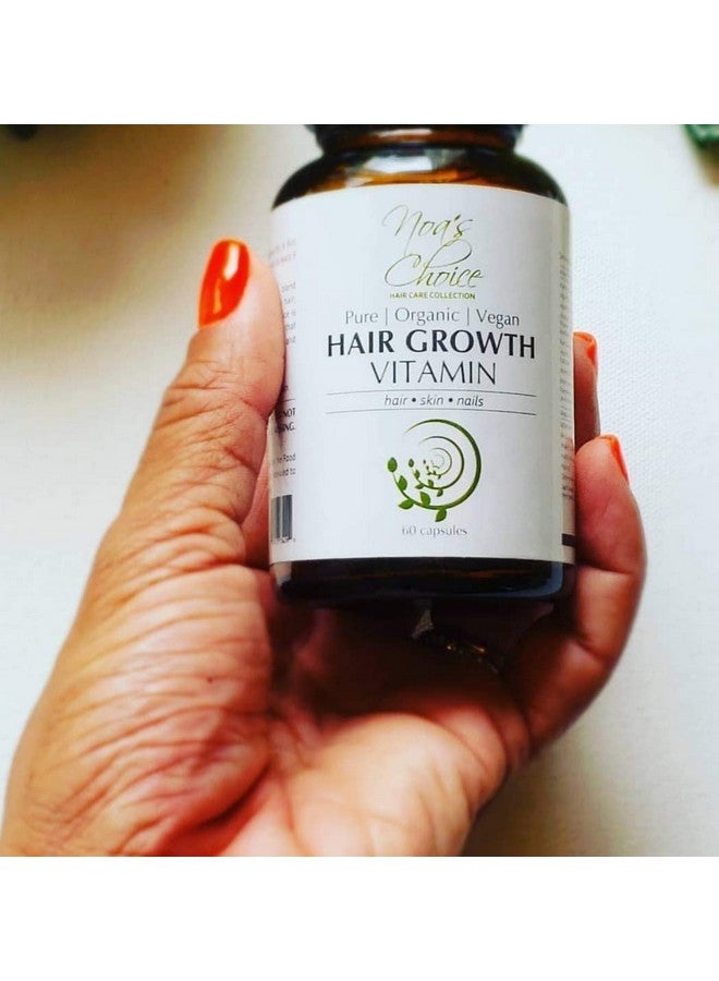 ماكسيموم سليم فيتامين نمو الشعر العضوي الأيورفيدي من نوا تشويس، أقصى نحافة، صحي - شعر أكثر كثافة وأقوى وأسرع نموًا، 60 قرصًا - Image 5