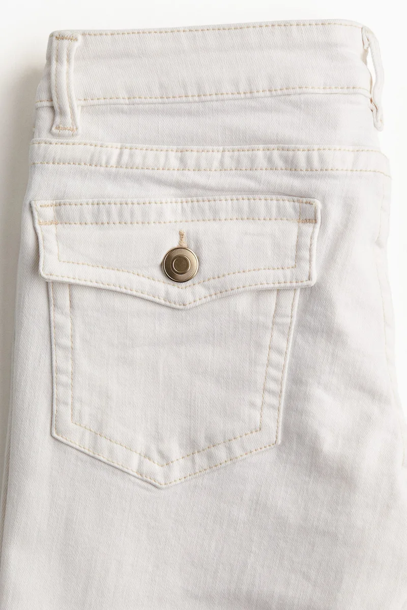 اتش اند ام جينز بقصة حافة واسعة وخصر منخفض