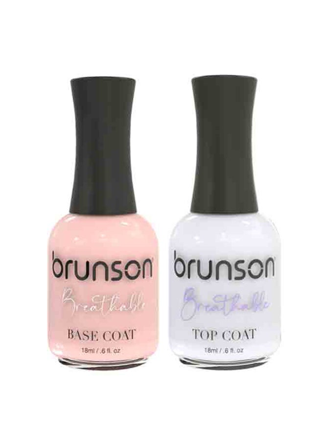 brunson - Breathable Nail Polish Halal nail polish  Deal includes Base Coat & Top Coat DBB002 - Image 1