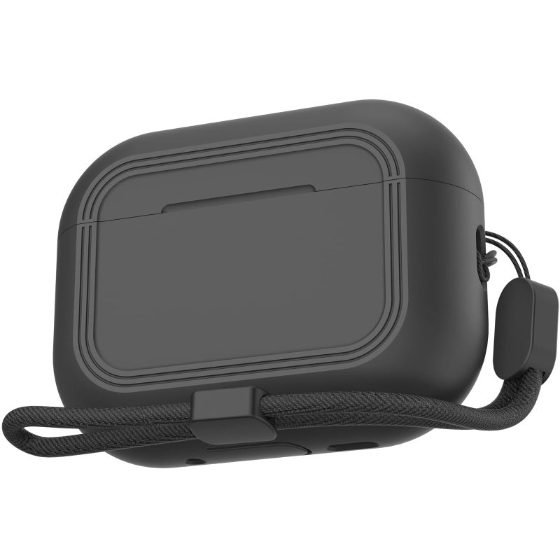 TRONWIN for AirPods Pro 3 Case - 2025 Simple Smart Design Case for Apple AirPods Pro 3rd Generation, Silicone Air pods pro 3 Case Cover for Men/Women (Black) - Image 1