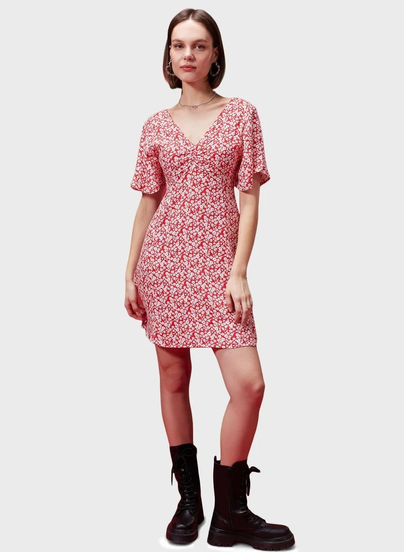 DeFacto Floral Print Dress