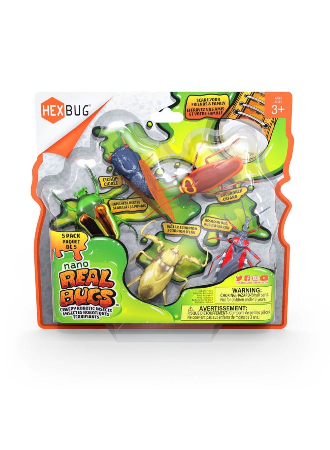 Hexbug 5-Piece Nano Creepy Robotic Real Bugs Multicolor 3.3 x 22.8 x 21.5 cm SHB6068917 - Image 1