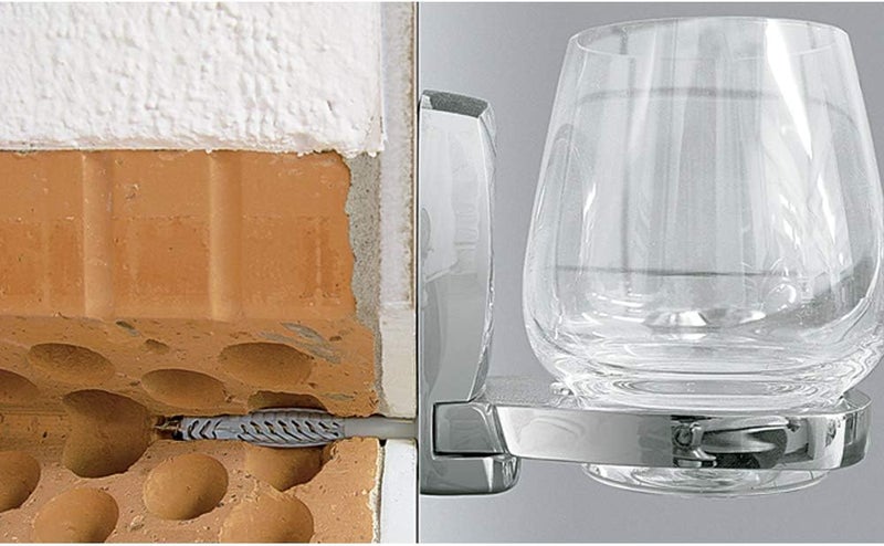 fischer Universal Plug UX 14 x 1 38 6 x 35mm R Long with Rim 100pcs for Solid  Hollow Materials AntiRotation Lock Applications Lighting Towel Rails Mirror Cabinets TV Consoles and More - Image 4