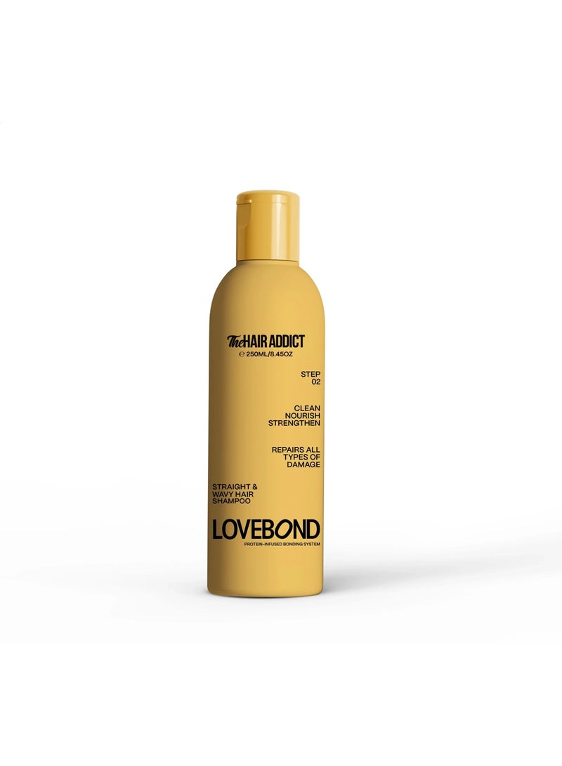 The Hair Addict Lovebond Straight & Wavy Hair Shampoo 250ml