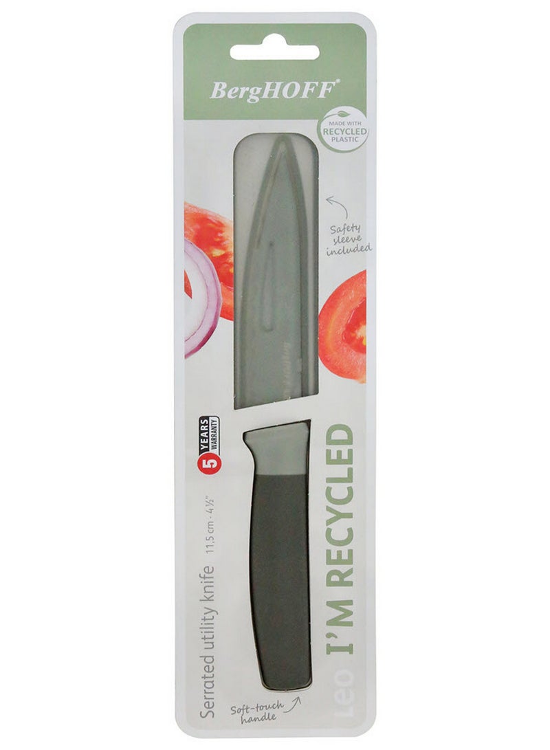 Berghoff Leo Balance Serrated Utility Knife With Safety Sleeve 11.5Cm