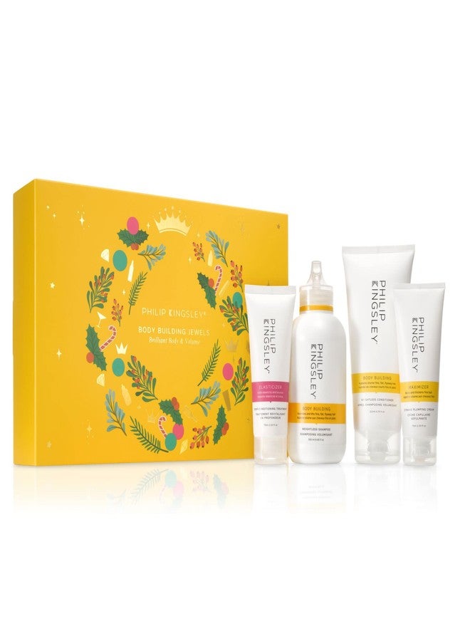 Philip Kingsley Brilliant Body and Volume Hair Care Gift Set, Volumizing Shampoo, Conditioner, Hair Plumping Cream, Deep Conditioning Mask - Image 1
