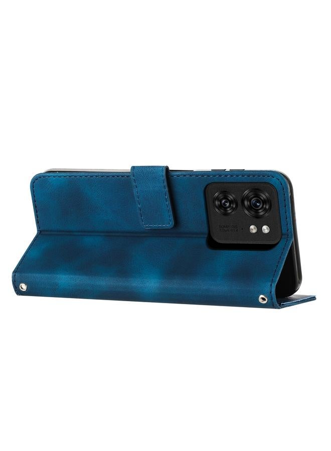 اس-توب جراب لهاتف موتورولا إيدج 40 دريم تراينجل مصنوع من الجلد مع حبل تعليق - Image 3