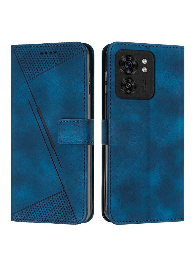 اس-توب جراب لهاتف موتورولا إيدج 40 دريم تراينجل مصنوع من الجلد مع حبل تعليق - Image 1