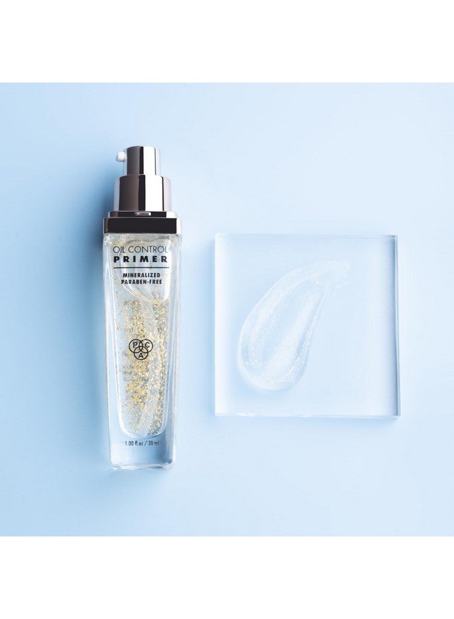 باك برايمر للتحكم في الزيت لمكياج الوجه | كريم ملون للشفاه مع رقائق ذهبية | يمنح بشرة ناعمة ولامعة ومتوهجة | خالي من البارابين | برايمر للوجه للبشرة المختلطة | 30 مل - Image 2