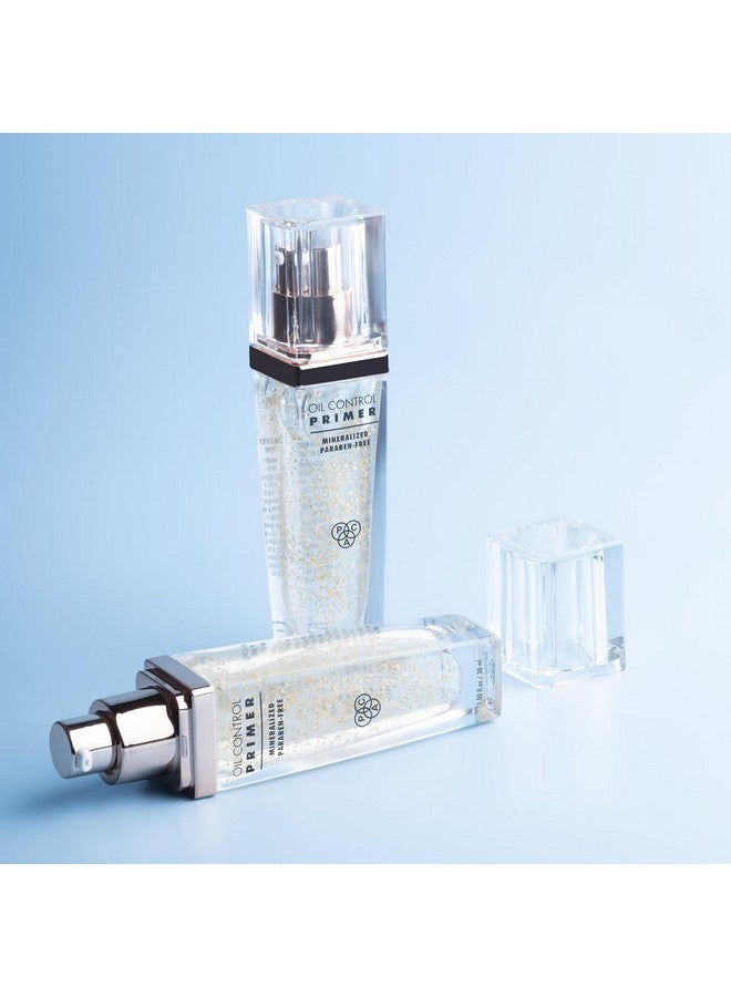 باك برايمر للتحكم في الزيت لمكياج الوجه | كريم ملون للشفاه مع رقائق ذهبية | يمنح بشرة ناعمة ولامعة ومتوهجة | خالي من البارابين | برايمر للوجه للبشرة المختلطة | 30 مل - Image 4