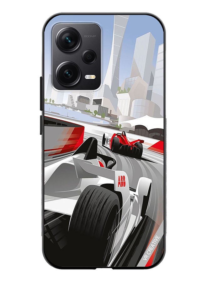 VR CREATIVE Protective Case Cover For Xiaomi Redmi Note 12 Discovery F1 Car Racing Design Multicolour - Image 1