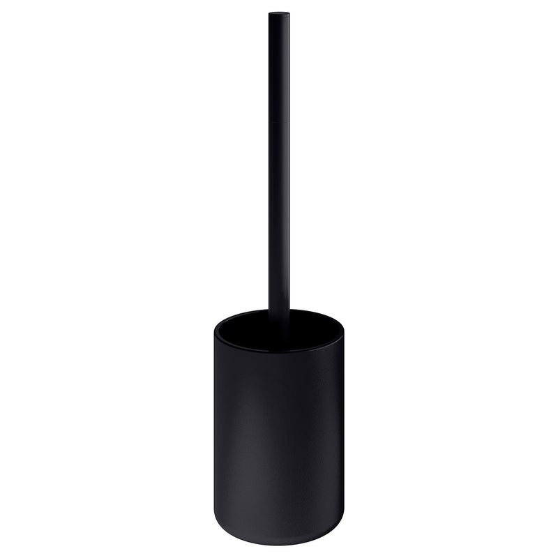 Baitique Toilet Brush Set with Black Matte Glass Holder, 38 cm - Image 1