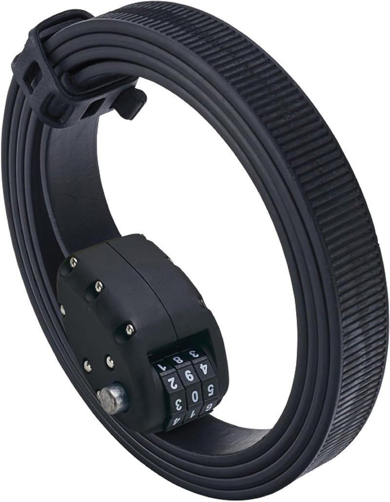 OTTOLOCK Cinch Lock - Lightweight Anti Theft Compact Combination Bike Lock, Ideal for Quick Stops, Bicycle Accessories, Stealth Black, 60 Inch - Image 1