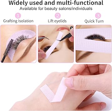 Grevosea 8 Rolls Lash Tape Breathable Micropore Fabric Tape for Eyelashes Extension Supply Eye Lashes Tools 9m10 yard Each Roll Multicolor - Image 3