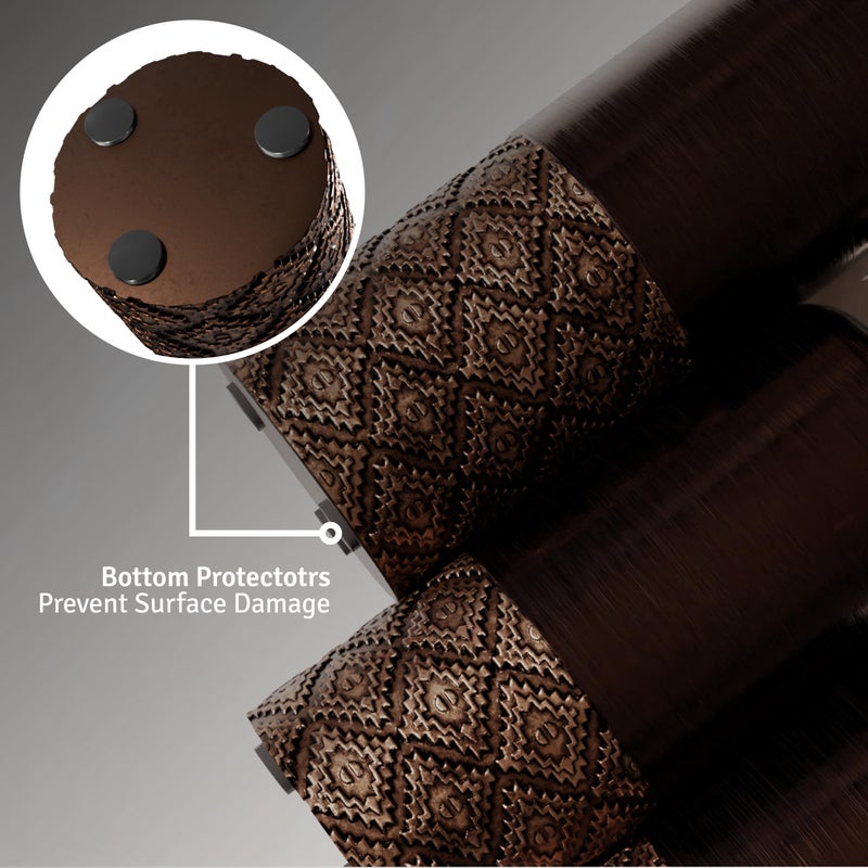Creative Scents Dublin Brown Vases - Set of 3 Vases - Table Centerpieces for Dining Room, Kitchen DÃ©cor, Home Decor for Your Living Room, Dining Room, Bedroom, Office, Entry Table or Shelf Decor - Image 5