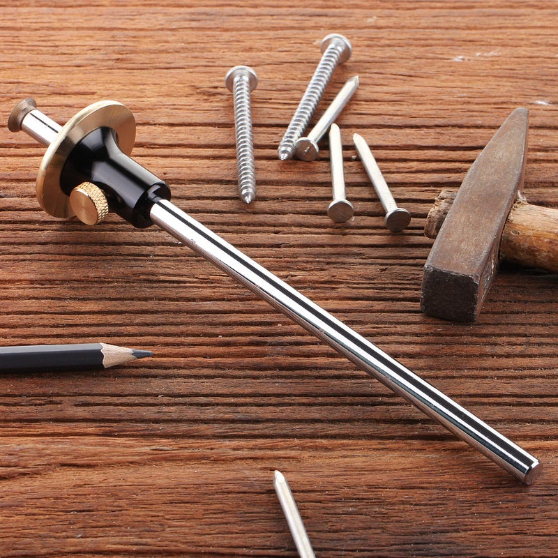 Mr. Pen Mr. Pen Wheel Marking Gauge, 2 Extra Blades, Laser Engraved Graduations, Solid Brass Face, Adjustable  - Image 5