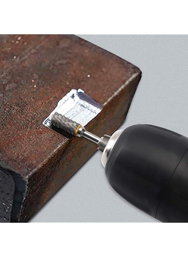 erorex Double Cut Tungsten Carbide Rotary Burr Set 10Pcs 1 8 Inch Shank 1 4 Inch Head Length Tungsten Steel For Wood And Stone Carving Steel Metal Working - Image 4