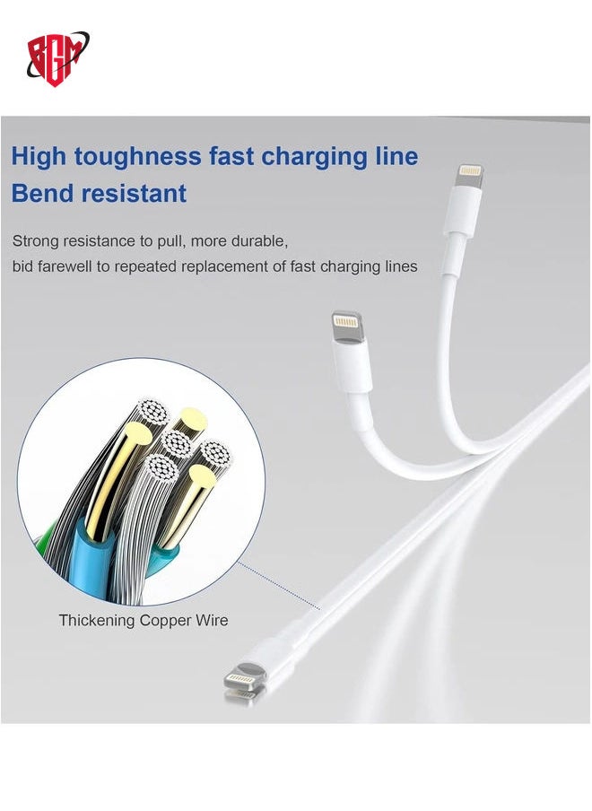 BGM "Fast Charge Essential: USB-C Power Adapter with Type-C to Lightning Cable 20W in White"  - Image 4