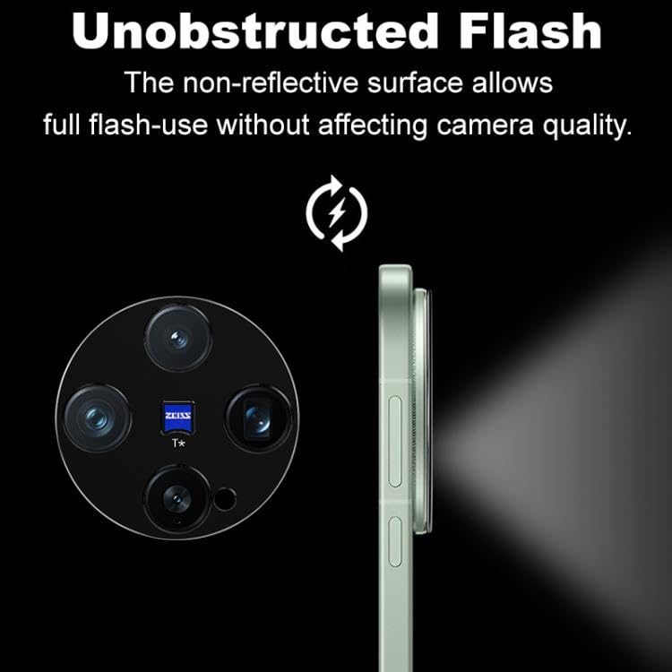 FabeKee Glass Camera Lens Protector For vivo X200 5G [9H Hardness] [6D Lens Protector ] [Easy Installation] Black (vivo X200) - Image 3