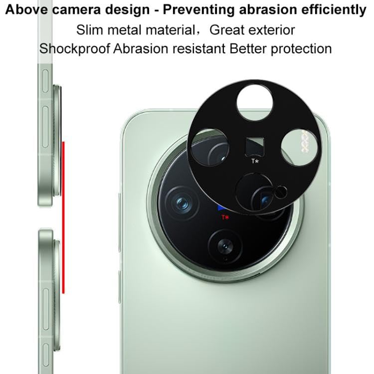 FabeKee Glass Camera Lens Protector For vivo X200 5G [9H Hardness] [6D Lens Protector ] [Easy Installation] Black (vivo X200) - Image 2
