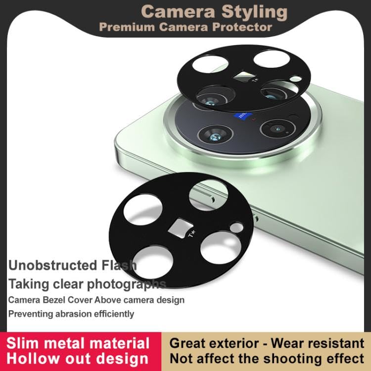 FabeKee Glass Camera Lens Protector For vivo X200 5G [9H Hardness] [6D Lens Protector ] [Easy Installation] Black (vivo X200) - Image 1