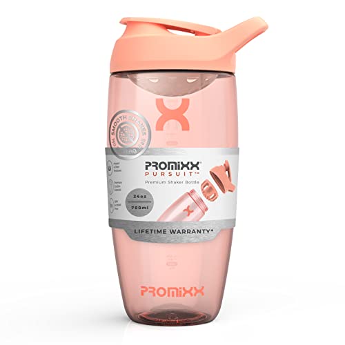Promixx Pursuit Protein Shaker Bottle (24 oz) – Silent No-Ball Mixer, Leak-Proof Lid, BPA/BPS & Phthalate-Free ECOZEN – Easy-Clean Shaker Cup for Protein Shakes, Pre & Post-Workout Smoothies - Image 1