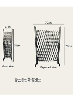 HOME TASTE Expendable Wooden Garden Fence Expandable Brown Trellis Fence Free Standing Fence Wooden Fence Gate For Pets Extension Decorative Wood Wicker Balcony Privacy Fences. (Small)  - Image 2