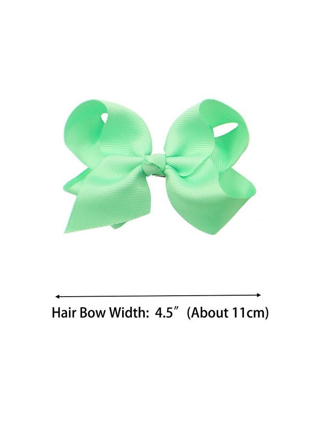 CELLOT 40 Pieces 4.5 Inch Hair Bows For Girls Clips Grosgrain Ribbon Boutique Hair Bow Alligator Clips For Girls Teens Toddlers Kids - Image 5