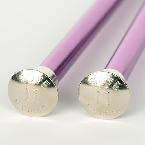 Boye Simplicity Creative Group, Inc 10-Inch, Size 11 Aluminum Single Point Knitting Needles, Violet - Image 4