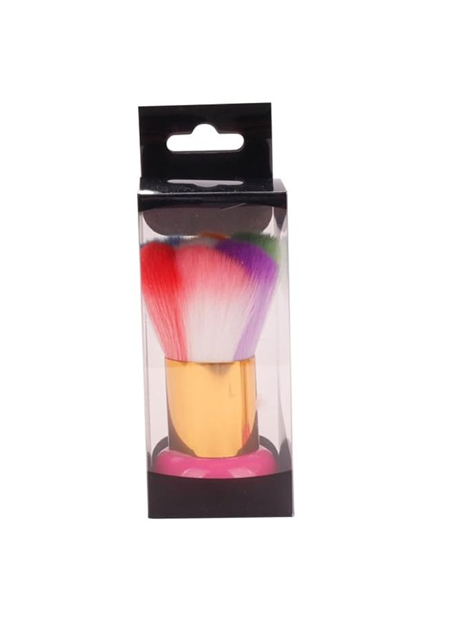 1pc Creative Nail Brush For Manicures Lightweight Dust Cleaner Professional Home Use Short Handle Bristles Nail Art Cleaning 8 7x5cm Multi - Image 1