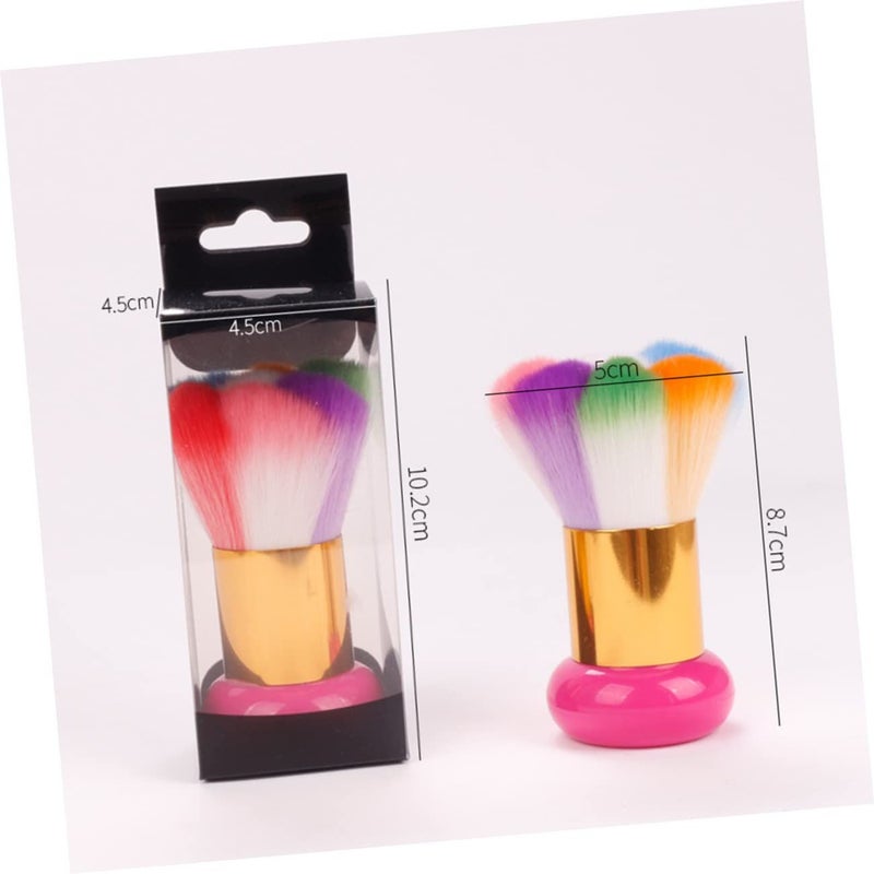 1pc Creative Nail Brush For Manicures Lightweight Dust Cleaner Professional Home Use Short Handle Bristles Nail Art Cleaning 8 7x5cm Multi - Image 5