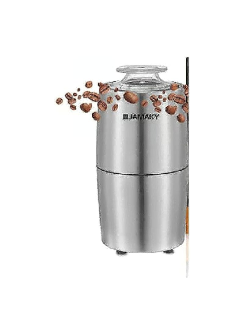 JAMAKY Italy Jamaki Stainless Steel Coffee and Spice Grinder 300 Watt 4 Blades Italian  - Image 1