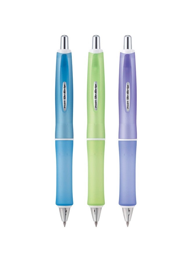 بايلوت قلم حبر جاف بايلوت دكتور جريب فروستد، قابل لإعادة التعبئة والسحب، متوسط الرأس، أسطوانات بألوان متنوعة، حبر أسود، عبوة من 3 قطع (14628) - Image 1